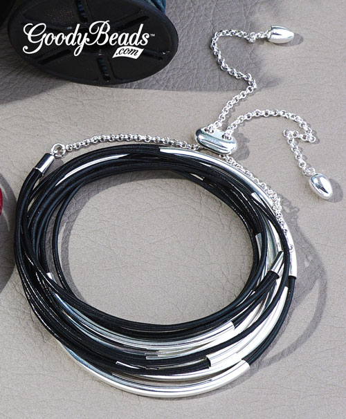 GoodyBeaeds Blog: 1.5mm Leather Cord Wrap Bracelet Tutorial
