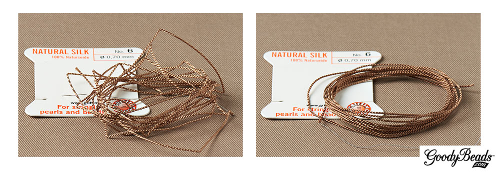 How to Knot Silk Thread - Beading Tutorial 