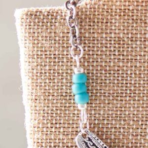 GoodyBeads | Blog: Connecting bib to necklace chain with jump rings and eyepin dangle.