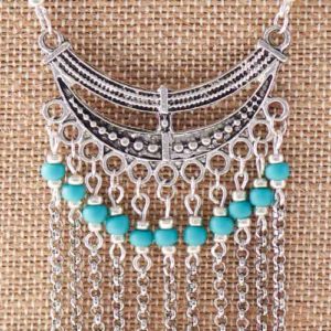 GoodyBeads | Blog: Making chain fringe by connecting eyepin dangles and rollo chain with jump rings.