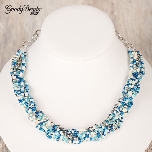 Tiny Closet Twisted Beaded Necklace Pink & Blue Online in India, Buy at  Best Price from Firstcry.com - 13284671