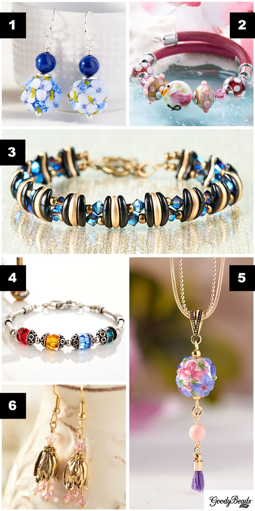 GoodyBeads | Blog: Examples of jewelry using Swarovski crystals and/or pearls!