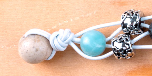 seaside flora leather bracelet tutorial