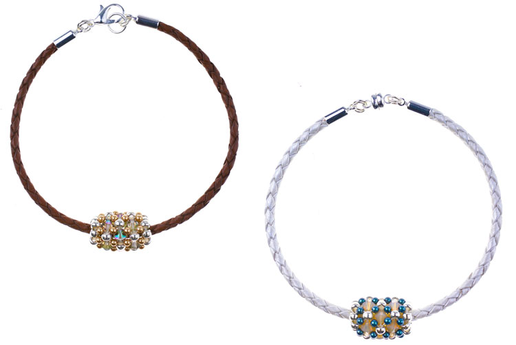 GoodyBeads Blog" Beaded Bead with 2mm Swarovski Pearls and FREE tutorial