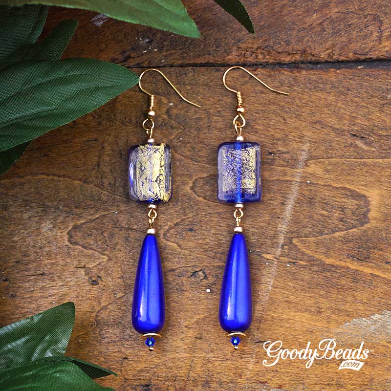 GoodyBeads.comg | Blog: Classic Blue Pantone Color of the Year with DIY earrings.