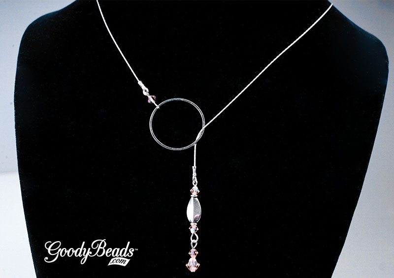 GoodyBeads Blog - FREE Tutorial - DIY lariat necklace with Swarovski Crystals.