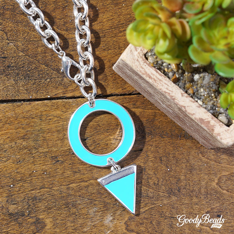 GoodyBeads.com Blog | FREE Tutorial - DIY Turquoise Enamel Necklace