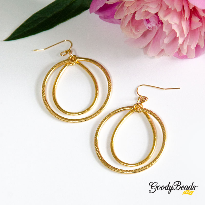 GoodyBeads Blog | DIY Golden Bubbly Earrings
