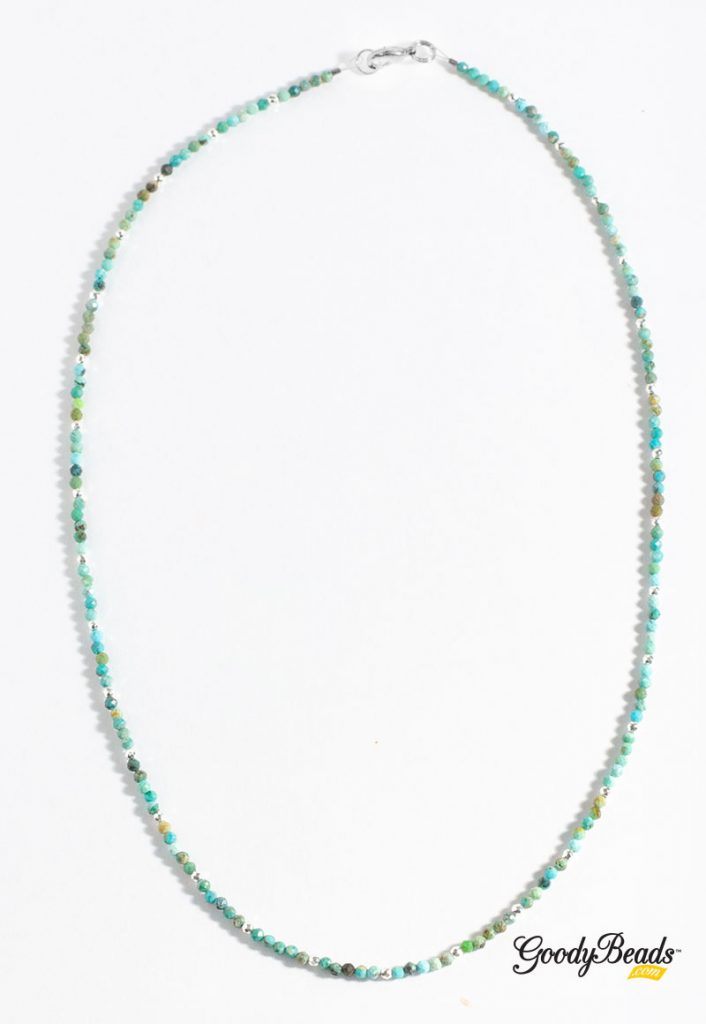 GoodyBeads Blog | FREE Tutorial - DIY Chrysocolla & Hematite Collar Necklace